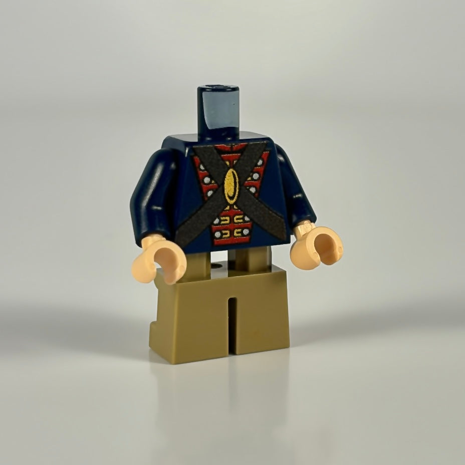 LEGO EITC Soldier minifigure torso with detailed soldier uniform print