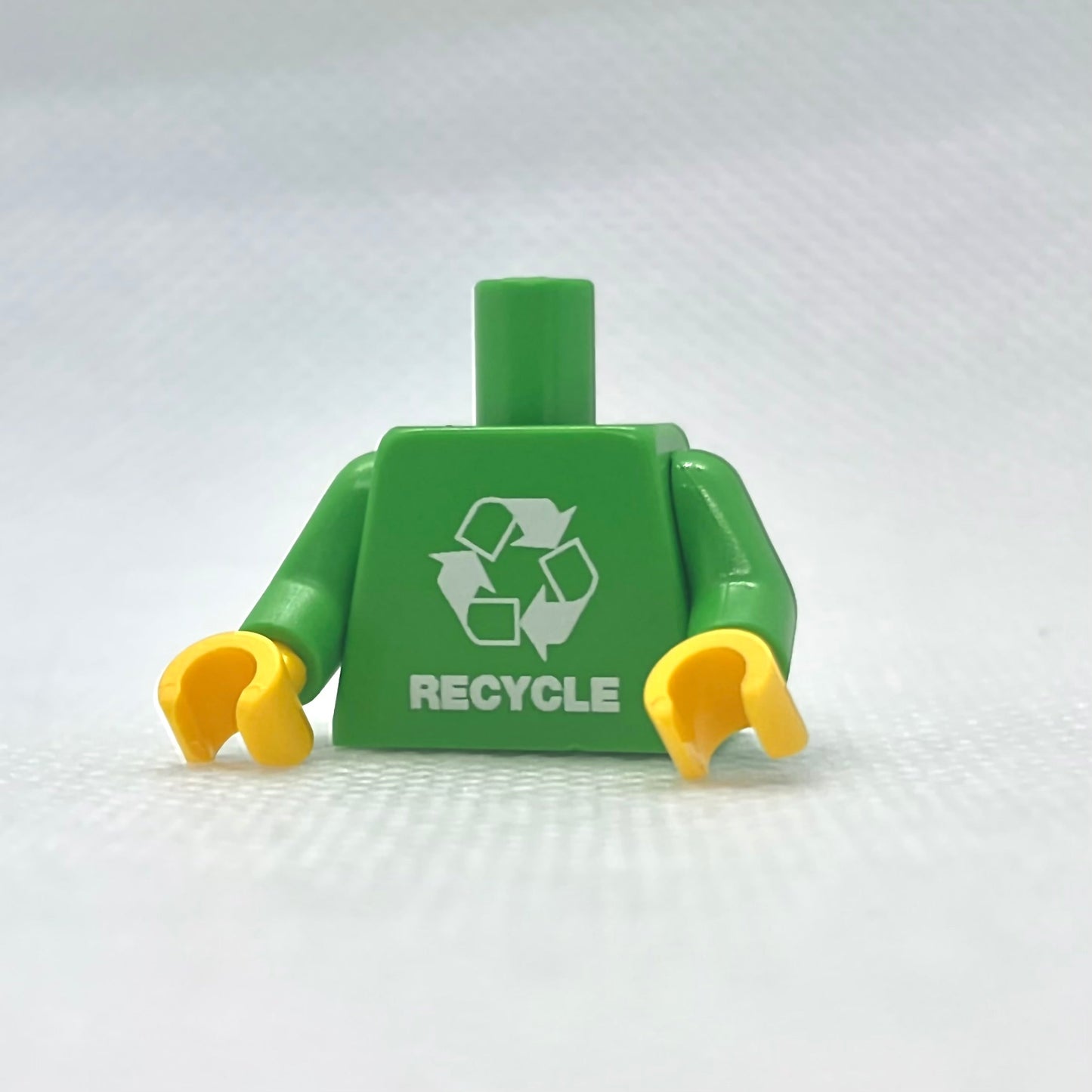 LEGO minifigure Recycle Torso design close-up