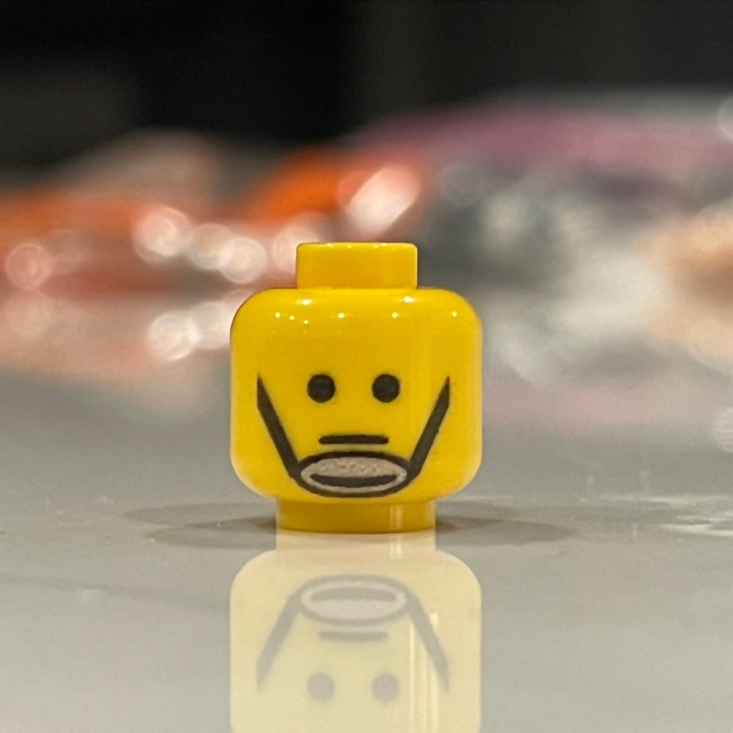 Classic yellow LEGO Rebel Trooper minifigure head with simple facial print
