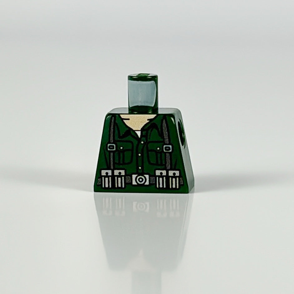 LEGO Enemy Soldier Torso minifigure accessory with detailed military design
