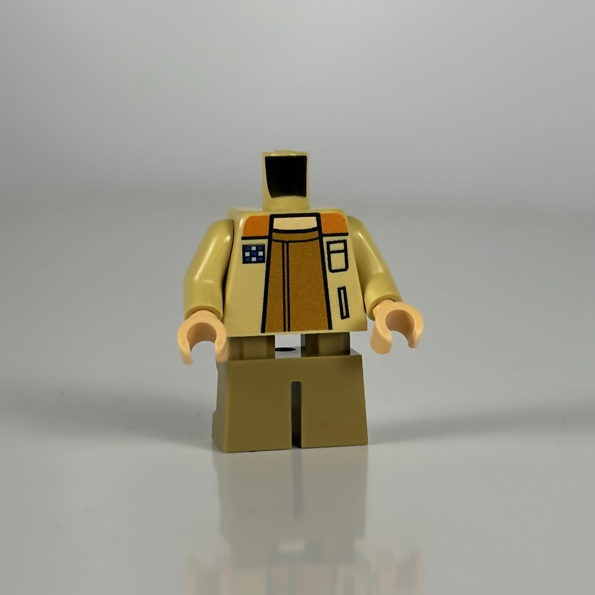 Classic Fleet General torso figurine based on popular character, in stock and ready to ship