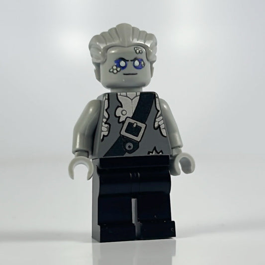Finnegan LEGO minifigure with trademark disclaimer background