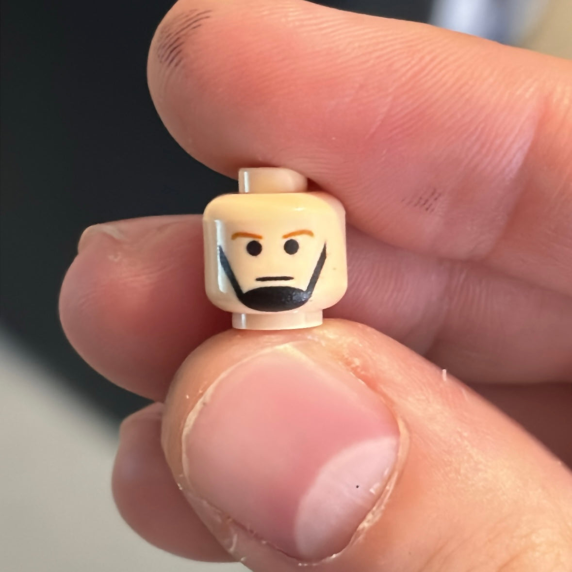 Classic LEGO Death Star Trooper minifigure head with detailed design