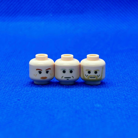 Sequel Head Pack LEGO minifigure head in light flesh color