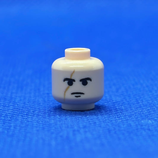 LEGO Fallen Son Head minifigure isolated on white background