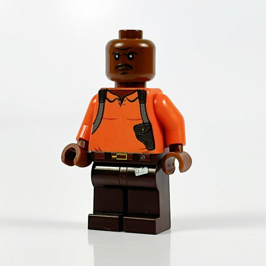 LEGO® Doakes minifigure with detailed accessories and background