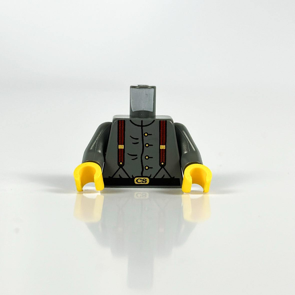LEGO Confederate Soldier torso minifigure part detailed design
