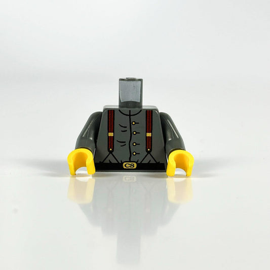 LEGO Confederate Soldier torso minifigure part detailed design