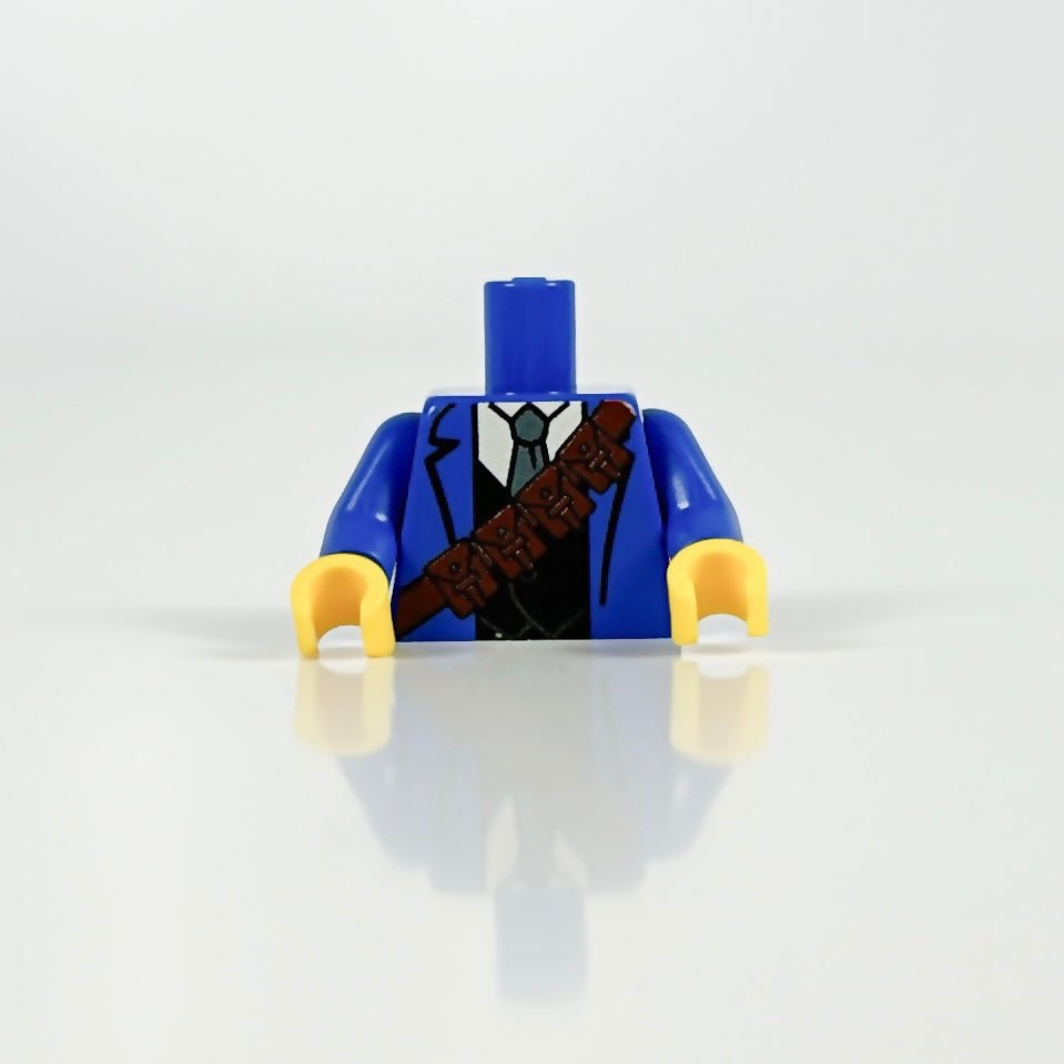 LEGO Bandolier Torso Blue minifigure accessory with detailed straps and pouches