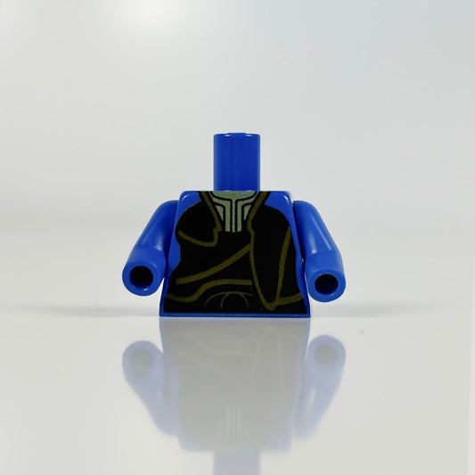 Classic Gungan Captain torso LEGO minifigure blue detail