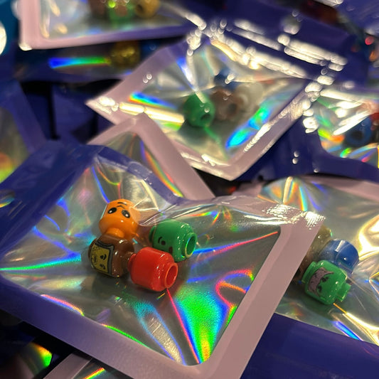 LEGO Mystery Head Packs WAVE III collectible minifigures display