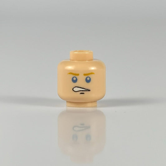 Blue Eyed Soldier Head (Angry) - FigFabLabs