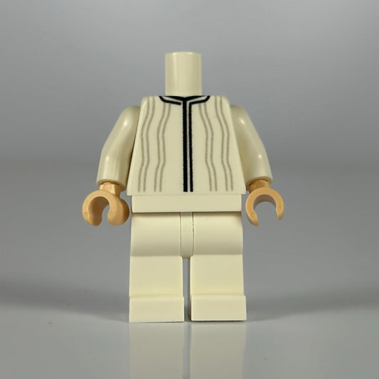 Classic Prisoner Leah Body LEGO minifigure with orange prison uniform and handcuffs