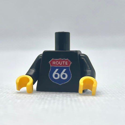LEGO Route 66 Torso minifigure piece isolated on white background