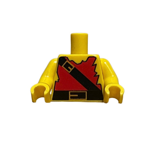 Classic Red Swashbuckler LEGO torso with detailed printing and belt buckle