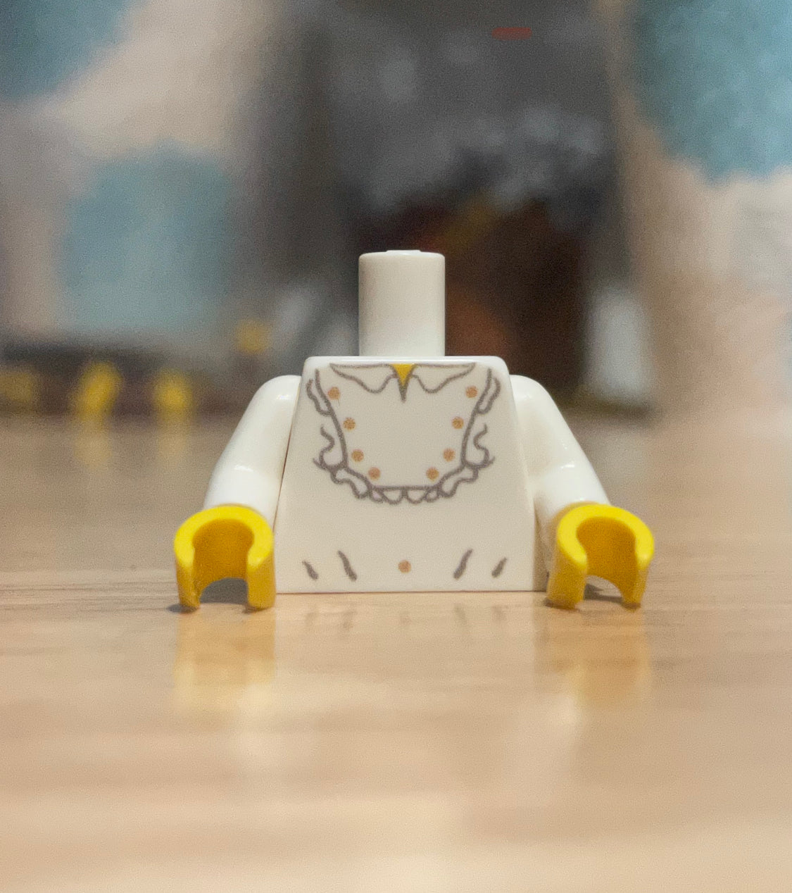 LEGO Western Female #1 minifigure torso with white blouse and yellow hands