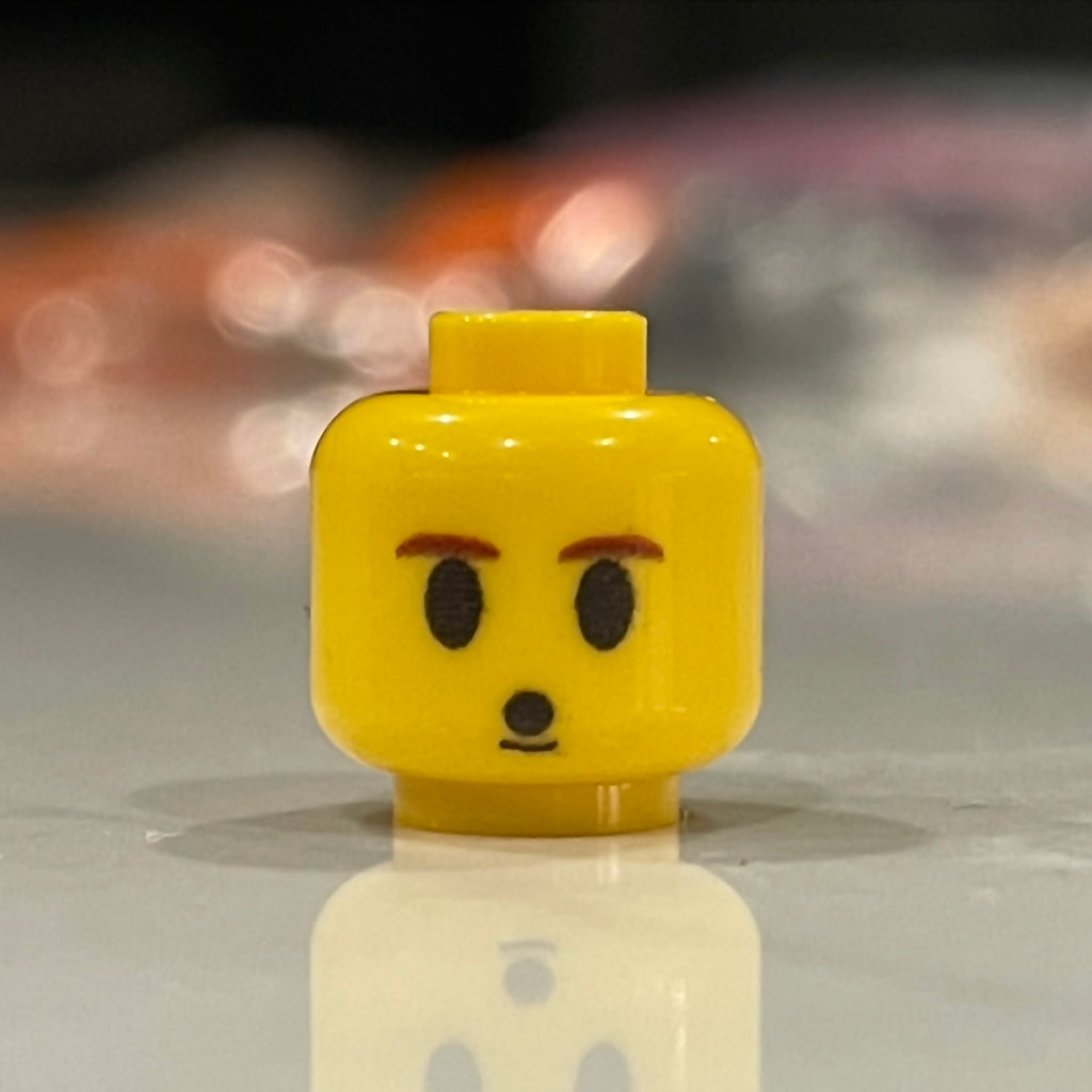 Classic Shocked Apprentice Head (Yellow) - FigFabLabs